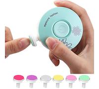 Ruilonghai per Unghie del Bambino - Kit di Lime per Unghie con 6 testine di Ricambio - Set da Manicure Basso Rumore per la Cura delle Unghie dei Piedi del Neonato