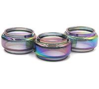 RUILUL 3PCS Tubo di ricambio serbatoio di vetro per TFV12 Big Baby Prince Accessori Silicone Vape Band Anelli (Rainbow Glass-3 pezzi)