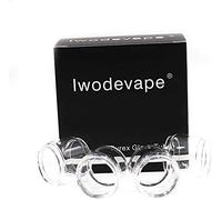 RUILUL 3PCS Tubo di ricambio serbatoio di vetro per TFV12 Big Baby Prince Accessori Silicone Vape Band Anelli (vetro trasparente-3 pezzi)