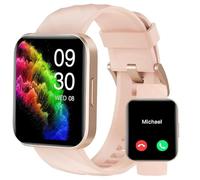 RUIMEN Smartwatch Donna Chiamate e Whatsapp Smart Watch con Fitness Tracker Ciclo Mestruale Multisport Saturimetro Contapassi Cardiofrequenzimetro Orologio Smart Android iOS Compatibile Rosa