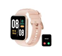RUIMEN Smartwatch Donna Chiamate e Whatsapp Smart Watch con Saturimetro Contapassi Cardiofrequenzimetro Fitness Tracker Ciclo Mestruale Multisport Orologio Smart Android iOS Compatibile Rosa