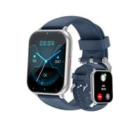RUIMEN Smartwatch Uomo Chiamate Bluetooth Orologio Sportive Contapassi Android iOS Compatibile Fitness Tracker Cardiofrequenzimetro da polso Saturimetro Impermeabile IP68 Notifiche Whatsapp Blu