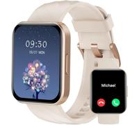 RUIMEN Smartwatch Uomo Donna Chiamate e Whatsapp Smart Watch Contapassi Cardiofrequenzimetro da polso Saturimetro Orologio Smart Fitness Sportivo Impermeabile per Android iOS Galassia