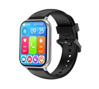 RUIMEN Smartwatch Uomo Donna con Chiamata Bluetooth Smartwatch con Contapassi Cardiofrequenzimetro Ossimetro Orologio Sportivo per iPhone Android Impermeabile IP68 Notifiche Cronometro Meteo Nero