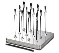 Ruimooto 12 morsetti a coccodrillo 1 spazzola e 1 scatola per ferro da stiro - Ideale per ausili per la saldatura, accessori per il modellismo e supporti per circuiti stampati (Medio)