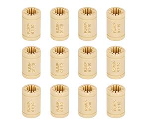 Ruimou 12 cuscinetti lineari LM10UU in polimero solido da 10 mm (10 x 19 x 29 mm) per macchina scorrevole, parti di ricambio per stampante 3D