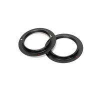 Ruimou 2 adattatori per lenti PK-M42 in lega di alluminio (OD 60 mm, ID 41,1 mm) compatibile con fotocamera pentax k-5 k-3 (nero)