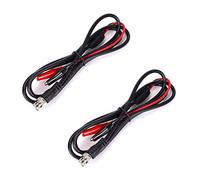 Ruimou 2Pcs BNC-Q9 a doppio coccodrillo cavo di prova 1.5M/4.9FT per oscilloscopio, generatori di segnale, videosorveglianza