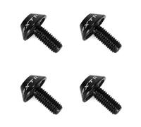 Ruimou 4Pcs M5x12mm bulloni vite, bicicletta borraccia gabbia esagonale, per bicicletta borraccia gabbia (nero)