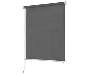 RuiNingRN Tenda a rullo per esterni, 165 x 230 cm, antracite, con protezione da sguardi indiscreti, protezione UV, protezione solare, staffa di morsetto, senza fori, per balcone, terrazza, veranda
