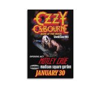 RUINOSAU Poster su tela di Ozzy Osbourne, decorazione artistica da parete per camera da letto e soggiorno, decorazione da parete moderna, idea regalo, 30 x 45 cm, senza cornice