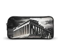 Ruins of A Temple Partenone Acropoli Atene Grecia divertente astuccio portapenne ad alta capacità astuccio astuccio astuccio per cancelleria trucco cosmetico organizer per uomini e donne, Stile:,