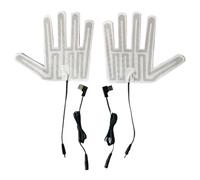 Ruiogoe Guanti riscaldati USB Pad temperatura regolabile scaldamani pad guanti elettrici Pad riscaldamento per sci attività all'aperto