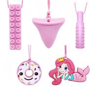 RUIOMII 5 confezioni di collane sensoriali in silicone da masticare per bambini autistici con ADHD e motricità orale