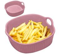 Ruioomeep Pirofila in ceramica, pirofila quadrata, 18,5 x 17 cm, 650 ml, forma quadrata con manico, resistente ai graffi e ai tagli, per lasagne, tiramisù, sformati, accessori per friggitrice, forno a