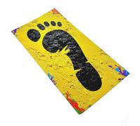 RUIOQAW Stampa artistica con impronte colorate - 1 asciugamano da bagno oversize, altamente assorbente, ad asciugatura rapida, perfetto per la casa, 35x73 cm