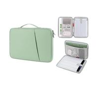 RUIPOCX Custodia Per tablet compatibile con iPad 11th 2025 11 pollici A16 Air 13 M3 Pro Borsa universale Per laptop Per accessori(Green,13 inch)