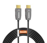 RUIPRO 8K HDMI Ultra Alta Velocità Più Nuovo 2.1b Certificato Cavo in Fibra Ottica CL2 Valutato 25 Piedi 8K60Hz 4K120Hz 48Gbps eARC HDR HDCP2.3 per RTX4080/4090/3080/3080/3090 PS5 AVR Proiettore