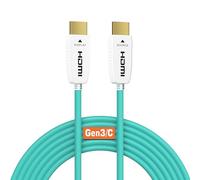 RUIPRO Cavo HDMI 2.1 in Fibra Ottica 8K 5M, 48Gbps, 8K@60Hz, 4K@120Hz, HDR Dinamico, eARC, HDCP 2.2/2.3, 3D, flessibile e sottile, compatibile con TV, PS5, Xbox, Proiettore, Home Theater