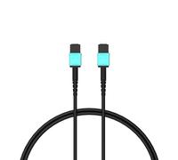 RUIPRO Cavo MPO in Fibra Ottica Pura Corazzato 1M - 7 Fili Tipo A, OM3 Multimodale, Maschio-Femmina, Estensione Corta Compatibile con Placca Keystone, Ideale per Installazione a Muro
