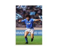 RUIQIU Diego Maradona - Poster da parete con stelle di calcio e calcio, stampa artistica, poster da appendere in camera, decorazione moderna per la casa, 60 x 90 cm