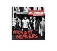 RUIQIU Poster 1D Album One Direction Mezzanotte Memories, Stampa artistica da parete da parete, decorazione per la casa, incorniciata, 30 x 30 cm