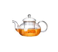 ruirui-home Teiera spessa resistente al calore scaldino teiera in vetro borosilicato tazza di fiori con filtro funzione completa Set regalo (teiera spessa 400 ml)