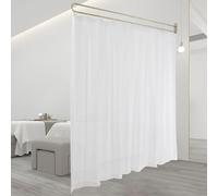 RUIRUIMING Divisorio per la privacy a forma di U, divisorio da parete, divisorio da appendere, tende per la privacy per ospedale, camerino, salone di bellezza, camera da letto, ospedale, spa, 16 x 20