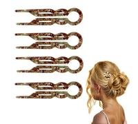 RUIRUIMING - Forcine per capelli da donna, per capelli sottili e spessi, 2 motivi unici