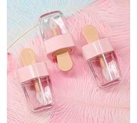ruiruiNIE 3.2x6.8cm Gelato Dolce Mini tubetto per lucidalabbra Contenitore per balsamo per Labbra Vuoto con Coperchio Rosa Inserti in Gomma Rossetto Bottiglia per dispensatore di Campioni