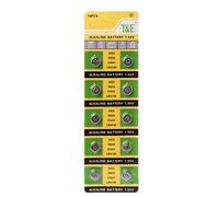 ruiruiNIE Batteria alcalina 10 Pezzi Batteria a Bottone AG3 1,55 V batterie a Bottone SR41 192 L736 384 SR41SW CX41 LR41 392 Lampada Catena Dito Dito Luce Giocattolo Giocattolo Telecomando