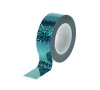 ruiruiNIE Ginnastica Ritmica Decorazione Holographic Glitter Tape Ring Stick Accessorio - Blu