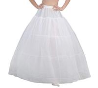 ruiruiNIE Sottoveste 1 Pezzo Abito da Sposa da Sposa Supporto Sottoveste 3 Cerchi Gonna Filato 1 Strato Gonna Costume Donna Fodera Fodera