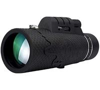 Ruiseawing Binocolo portatile ad alta potenza, 20 x 60, monoculare, compatto, con lente a prisma BAK4, con bussola, adattatore per smartphone e treppiede