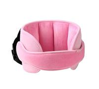 RUITASA Fascia di supporto per la testa del seggiolino auto, sollievo per il collo del sedile dell'auto, regolabile, supporto per la testa dei neonati e del bambino (rosa)