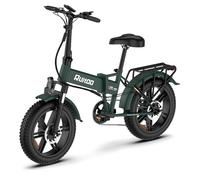 Ruitoo Bici Elettrica per Adulti, E20 Pro Bicicletta Pieghevole, Batteria 48V 13Ah, Autonomia 45-85KM, 20"×4.0" Fat Tire, Impermeabile IPX5, Display LCD - per Città e Fuoristrada