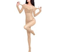 RUITOTP Donna Bodystocking Collant Lucidi Olio Bodystockings Trasparente Bodysuits Catsuit