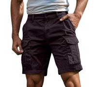 RUITOTP Pantaloncini Cargo Uomo Shorts Estivi con Tasche Velluto a Coste Casual Pantaloni Corti Coulisse Vita Elasticizzata vestibilità Comoda Quotidiano