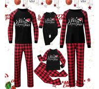 RUITOTP Pigiama Famiglia Natale Famiglia Natalizio Pigiami Natalizi Coppia Casa Maglietta E Pantaloni Invernale Natalizie Pyjamas Completi Uomo