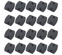 Ruiwaer 20 pezzi nero doppia intestazione ID 55 letto stecca interna manica costola sostituzione doghe letto staffa kit plastica centro cappello stand