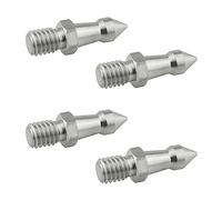 Ruiwaer 4 pedane argentate da 9,5 cm, in acciaio inox, per terreni morbidi, terreni, città, sabbiosi