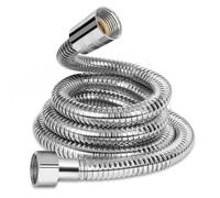 RUIXUE® Tubo Doccia 1.5 metri, Flessibile EPDM antideflagrante, esterno in acciaio Inossidabile, adatto a tutti i soffioni doccia, (Argento-Galvanica, 1.50m)