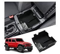 Ruiya per Jeep Wrangler Jl/Gladiator JT 2018-2024 Console Centrale Portaoggetti, Organizer da Braccioli per Console Wrangler Accessori Centrale Consolle Braccioli Vano Contenitore Portaoggetti