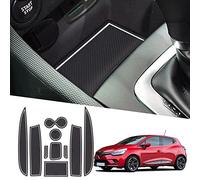 Ruiya per Renault Clio 4 2013-2018 Antiscivolo Interno Tappetini, Clio 4 Tappetini in Gomma per Auto Tappetino Bracciolo Protezione Scanalatura Porta Interni Tappetini Gomma Clio 4 Accessori