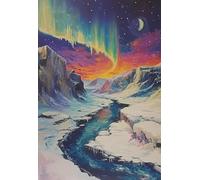 RUIYANMQ 1000 Pieces,Puzzle Colorato,Puzzle Irregolare Gifts ,,Elderly Fun Toy ,Gioco Educativo Per La Memoria In Famiglia ,Alchemys Starry Sky Scenery Posters,Dx41Zp