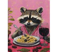 RUIYANMQ 1000 Pieces,Puzzle Colorato,Puzzle Irregolare Gifts ，Funny Animals Eating Food ，Giocattoli Educativi Per Adulti ，Giochi Di Memoria Cognitiva Per Anziani,Jigsaw Dx90Zp