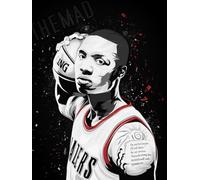 RUIYANMQ Basketball Player Damian Lillard Posters - 1000 Pezzi - Arte Puzzle - Giochi Di Memoria Per Adulti - Giocattoli Per Alleviare Lo Stress Familiare Gifts - Ex152Zx
