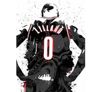 RUIYANMQ Basketball Player Damian Lillard Posters - 1000 Pezzi - Arte Puzzle - Giochi Di Memoria Per Adulti - Giocattoli Per Alleviare Lo Stress Familiare Gifts - Ex148Zx