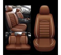 RuiYiL 9 Pezzi Auto Set Coprisedili Pelle per BMW X1 E84 X1 1.Gen 2009 2010-2011 2012 2013 2014 2015, Set Copri Sedile per Anteriori Traspirante Impermeabile Coprisedili Protezioni Sedile,E/Brown