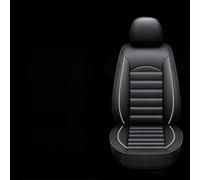 RuiYiL 9 Pezzi Auto Set Coprisedili Pelle per Dacia Bigster 2025 -SUV, Set Copri Sedile per Anteriori Traspirante Impermeabile Coprisedili Protezioni Sedile,C/Black-White